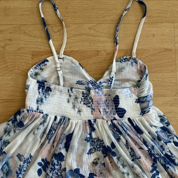 Free People white floral tunic top - Picture 5 of 8